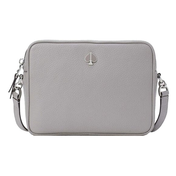kate spade new york Handbags - Kate Spade Medium Polly Leather Camera Crossbody Purse - True Taupe‎ - New